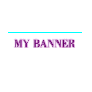 banner with hot wax effects